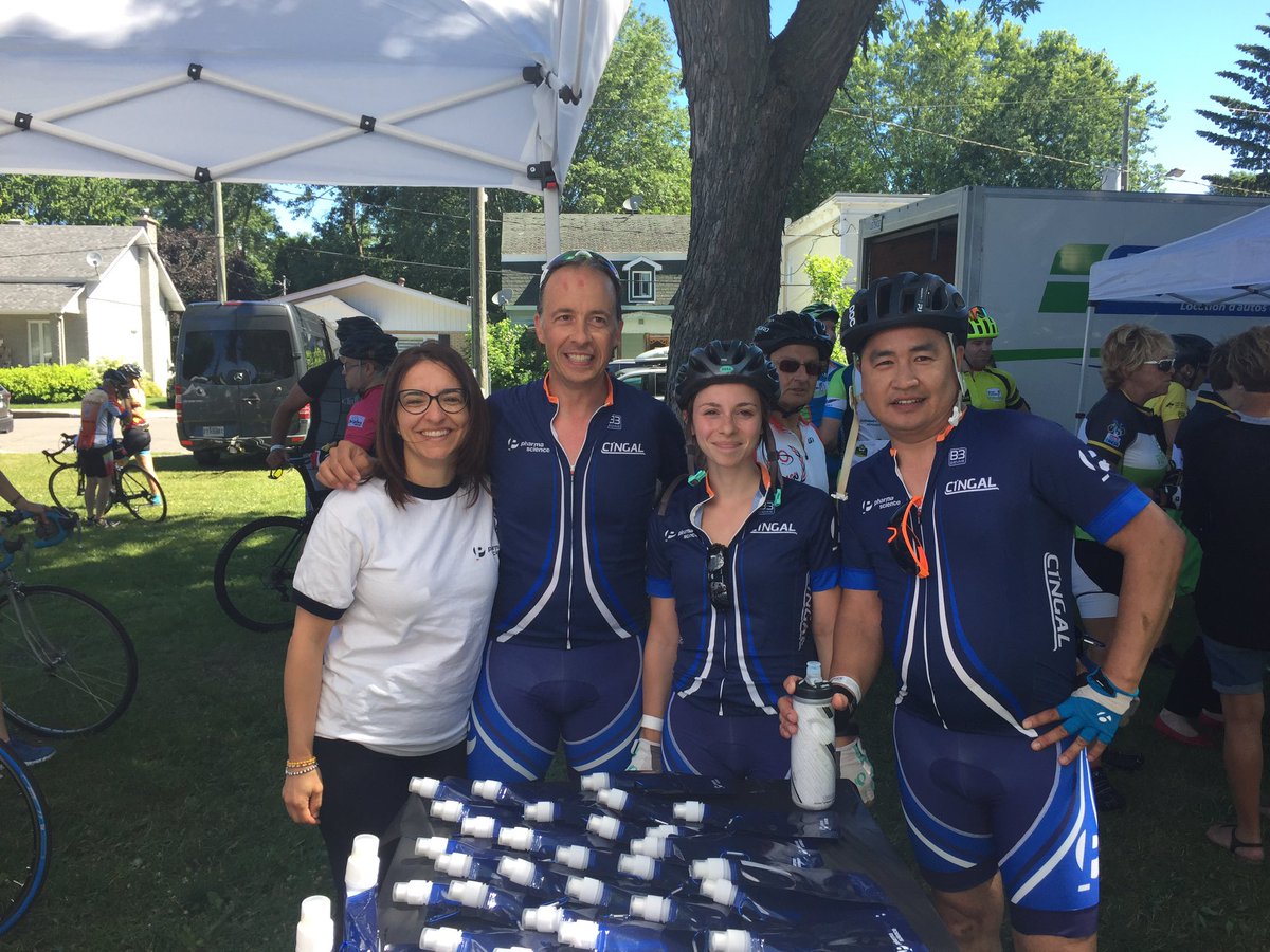 _Pharmascience_'s tweet photo. Our team is still smiling, everything is good. #RidetoConquerCancer #teampharmascience @CycloDefi https://t.co/LdIxcxlyld