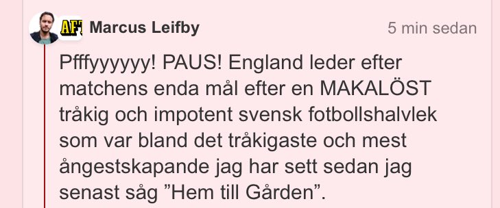 Kom igen nu 🇸🇪