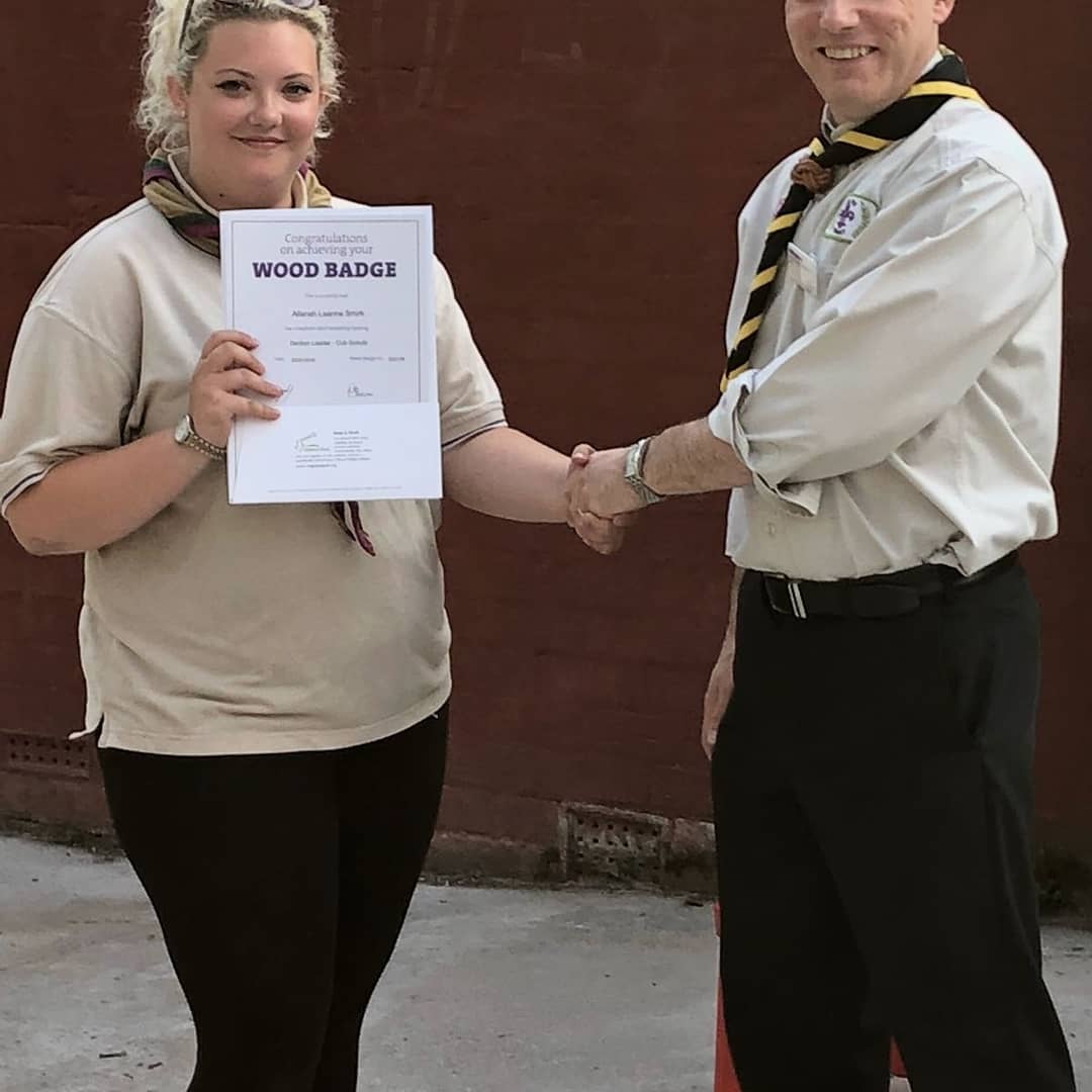 We would like to say a huge congratulations to Allanah for completing all her scout training and got presented her wood badge tonight.<a href="/GMEscouts/">GME Scout County</a> <a href="/mansouthscouts/">mansouthscouts</a> <a href="/WithingtonScout/">Withington Scouts</a> <a href="/MCCWithington/">MCCWithington</a> <a href="/withington/">steve withington</a> pic.x.com/OMN8QE27ZV