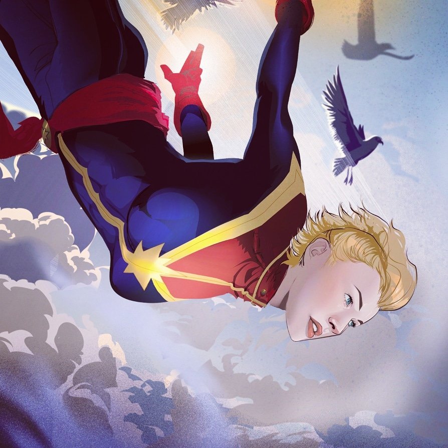 AfuaRichardson's tweet photo. Captain Marvel ( Im just reviewing my art this week. Seeing where I want to improve. So I'll be posting a lot of old stuff) #ArtFlashBack https://t.co/4PXApZ7gv4