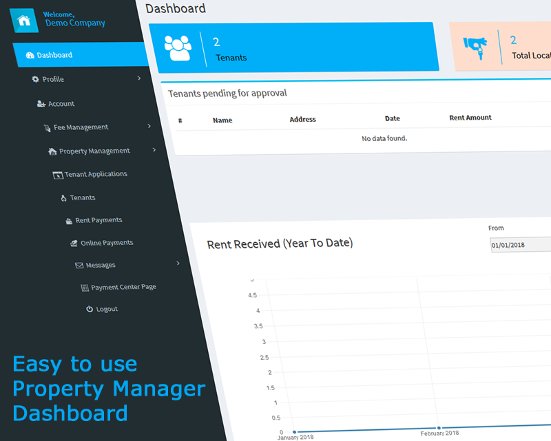 RentDock's tweet photo. Simple and User-Friendly Dashboard will help you manage all your rent payments  and any fee's you want to collect. Add properties and manage late fees. Export all your data into .csv format.  Keep in touch with all your tenants utilizing our built-in messenger. #propertymanager https://t.co/uqLFvVZ8eg