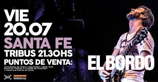 ⚡️20 AÑOS <a href="/elbordoficial/">El Bordo</a> ⚡️
💥20/07 CELEBRA EL DÍA DEL AMIGO EN <a href="/Tribusbarsf/">Tribus Bar & Arte</a>  💥
🎫 Comprá tu anticipada en Tribus Bar Arte, Megaforce, Terco Tour ó ticketway.com.ar y participa del sorteo por consumiciones, remeras y discos acá --> bit.ly/2t4XT2E