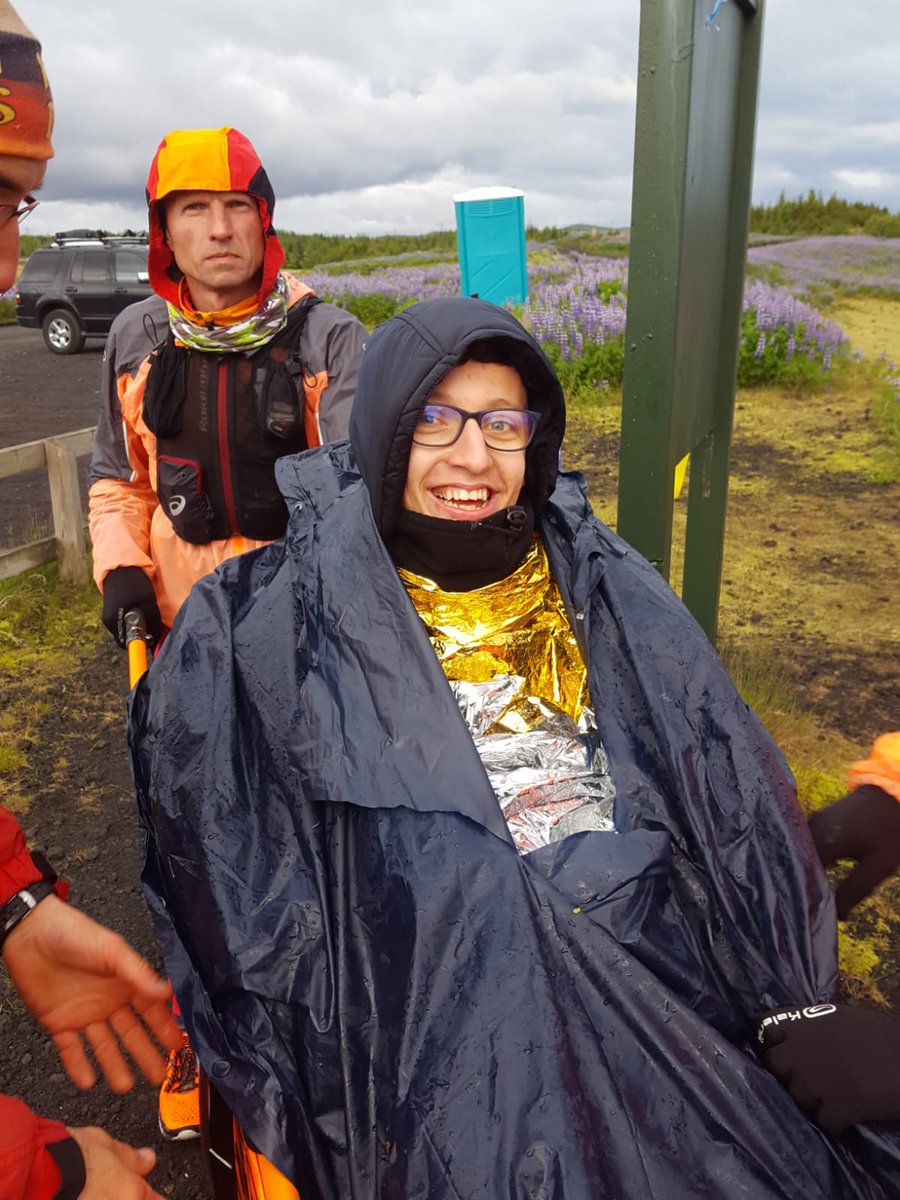 PRAventure's tweet photo. Nouveau défi réussi pour @PRAventure. 87 km de l'écotrail de #Reykjavik avec nos trois pilotes Elouan, Owen et Noémie. @SamuelEtienne @EcoTrailParis https://t.co/hG880DJpDC