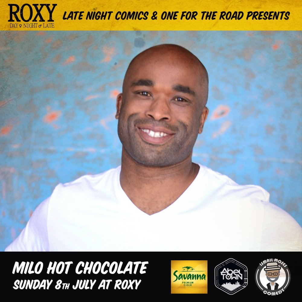 PungDubious's tweet photo. Tomorrow @roxylatenight, the multi award winning @Ya_a_seen_Him and the underground comedy OG, @milohotchocolat tantalises your comedy taste buds. Joining them, new on the scene, @MarkJRocksRadio. 1600 hours, make sure you're early! #14TR #ismailmosescomedy #AbelTownProductions https://t.co/RZE8DTZYzg