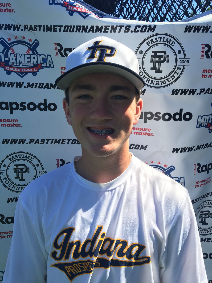 PastimeBaseball's tweet image. Sam King (Indiana Prospects) Class: 2021 Position: 2B Top Exit Velo: 79.7 MPH @rapsodo #hitdesign pastimetournaments.com/Subscription