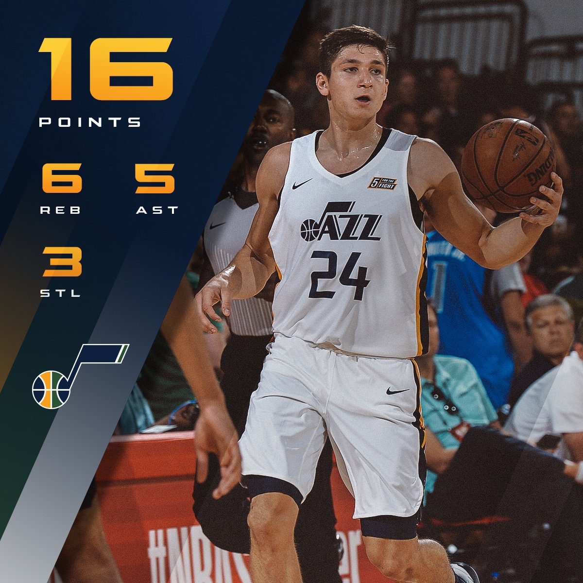 .@grayson with the notable stat line of the afternoon:  16p | 6r | 5a  #TakeNote https://t.co/dKZXkAgCPn