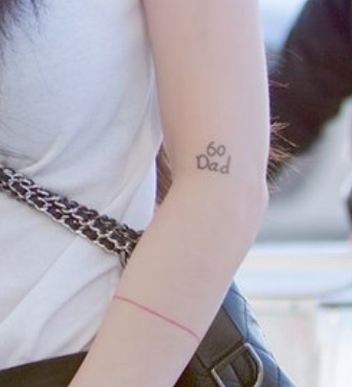 Hyuna Lovers on Twitter: "60 Dad what Hyuna's new tattoo means? Her father is 60?? Or what??… "