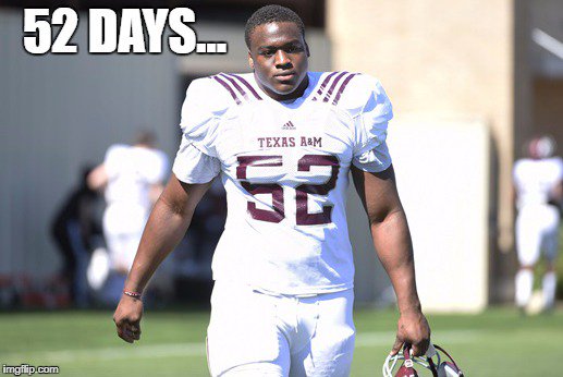 GigEm247's tweet image. Only #52Days until @AggieFootball!