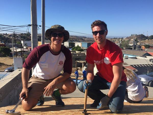 Rotary's tweet photo. For eight years, the @rotaract Club of Ventura, California has worked with local groups to build homes for families in Tijuana and Tecate, Mexico. https://t.co/jrfZGWmHWn https://t.co/Bgh68JMxJu