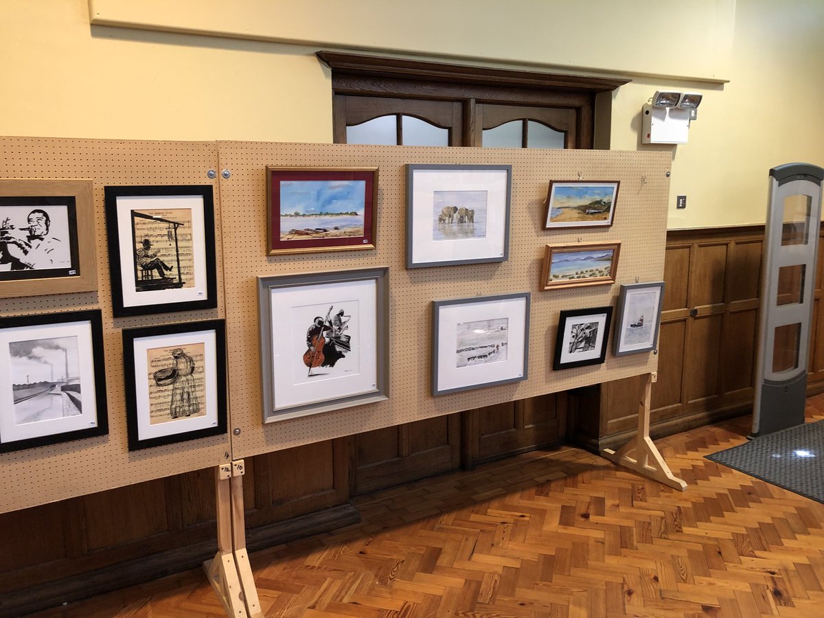 chris_davison1's tweet image. .. wonderful to see #KetteringLibrary host the Kettering Community Art Groups Annual Art Exhibition and Sale this week ... with live music 🎶 too from @hazeyjanemusic today👏More than just books 📚 Libraries are an important community hub we need to protect 👍🙌 @ThisisKettering