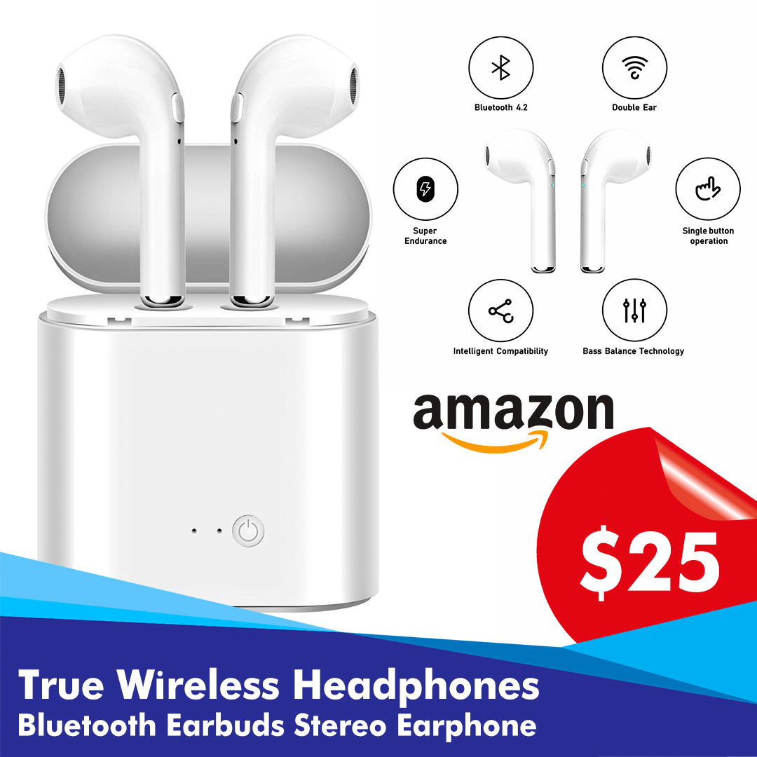TeAhorrasX's tweet photo. Aprovecha esta super promoción que #Amazon tiene para ti. Audifonos inalambricos con Bluetooth por un precio especial y lo recibes a tu puerta en tiempo récord ⚽📲 https://t.co/qQc0dmIeDb