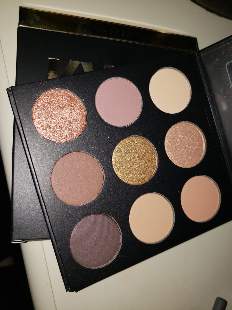HaillieAnn16's tweet photo. My new favorite palette 😍😍😍 #SortaSweet @KylieJenner @kyliecosmetics https://t.co/sAQhoDYvFJ