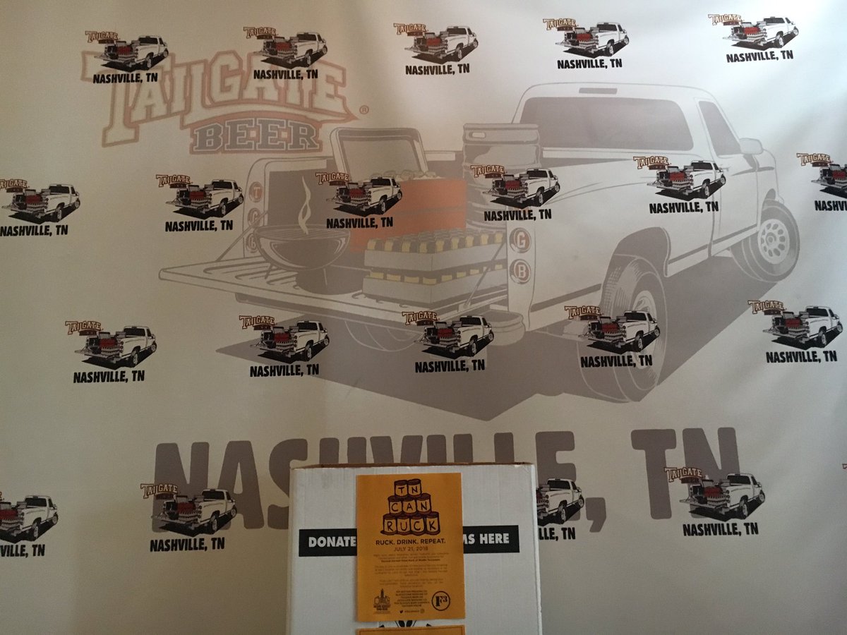 And there goes another drop! Head out to @tailgatebeer for some beers and pizza, and bring a few food items for <a href="/2HarvestMidTN/">Second Harvest Food Bank of Middle Tennessee</a> while you're at it. #feedinghope #ruckdrinkrepeat #tncanruck #tncanruck001