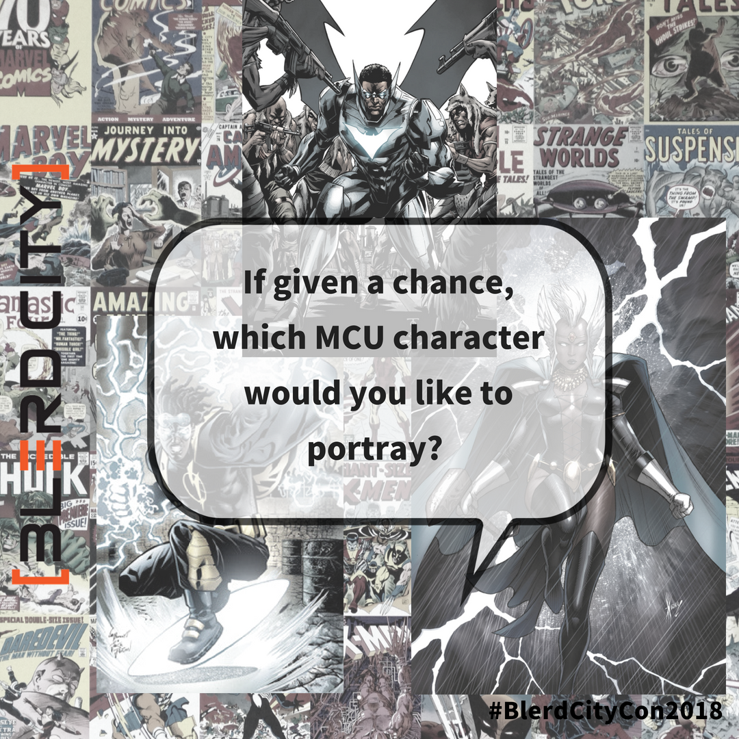 blerdcity's tweet photo. #TopicDiscussion If given a chance, which MCU character would you like to portray? @Marvel @MarvelStudios #Marvel #Movie #Movies #Film #Films #Character #Comics #Superhero #Villan #Blerd #Blerds #Bleeks #BlerdsRule #BlerdFandom #BlerdsForever #BlerdCityCon2018 @blerdcity https://t.co/MzTfPfPTdY