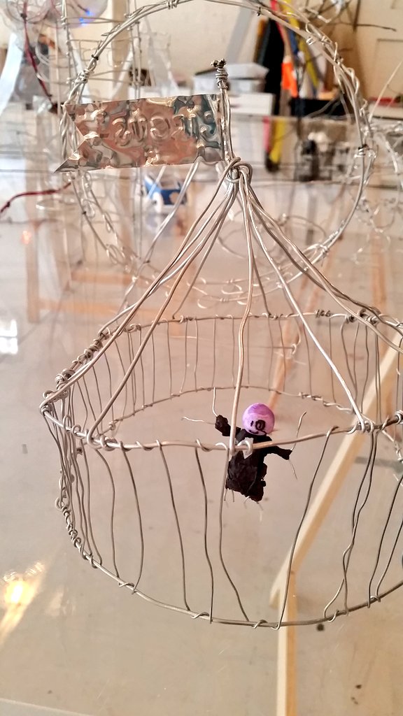 HelainaSharpley's tweet photo. Come and see our #supercity @ImaginationLdn tonight as part of @ARTNIGHTLDN We're here til 10pm @JimBondSculptor @sambryan_artist #artnightldn #london #imaginationlab https://t.co/ol3Auur6v7