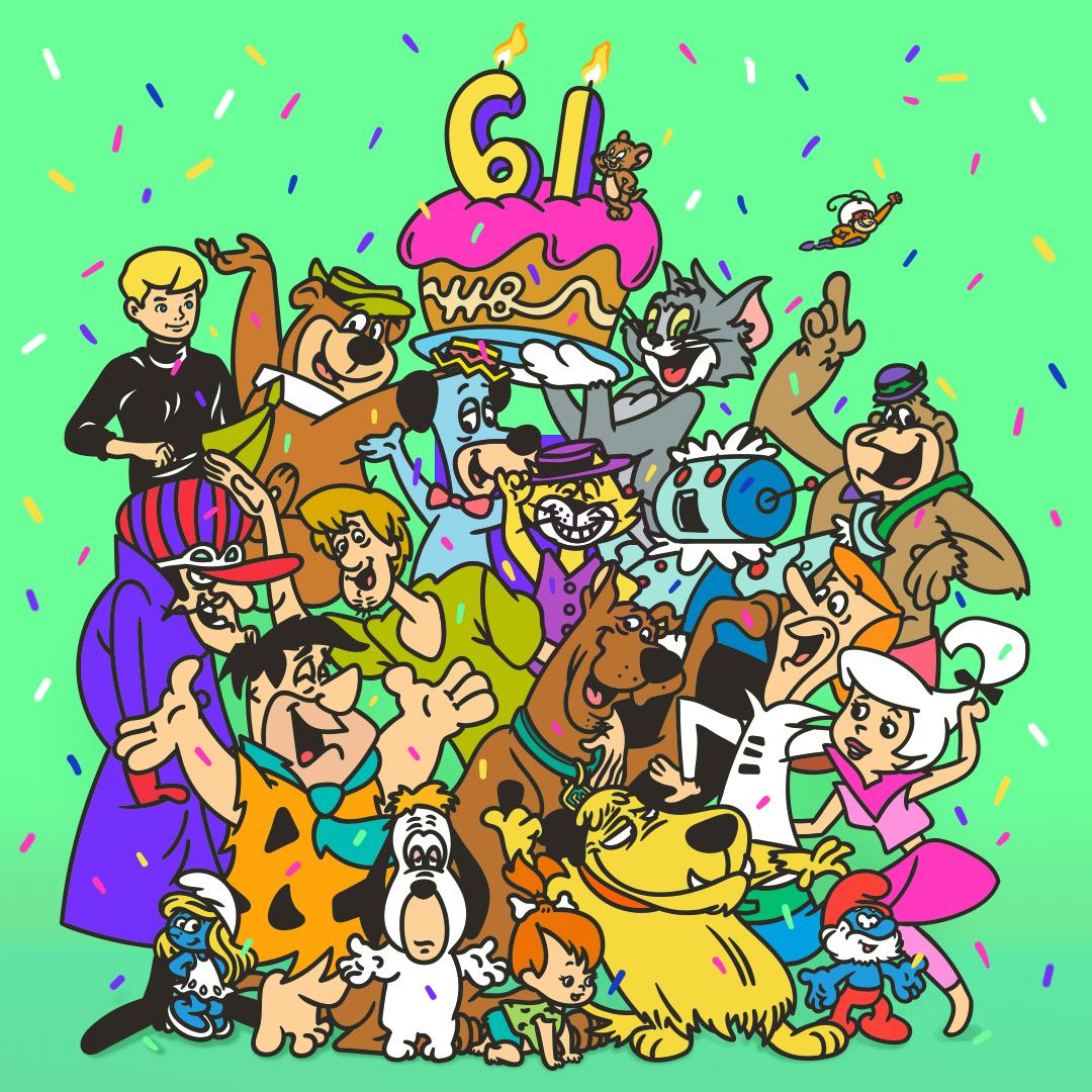 BoomerangToons's tweet photo. Here's to 61 years of laughter and friendship!

🎨: #bynick https://t.co/hGXQSIRKLj