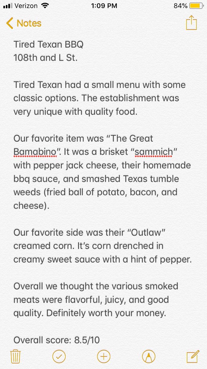 This week's review is done☑️ <a href="/tired_texan_bbq/">Tired Texan BBQ</a> 
Score: 8.5/10