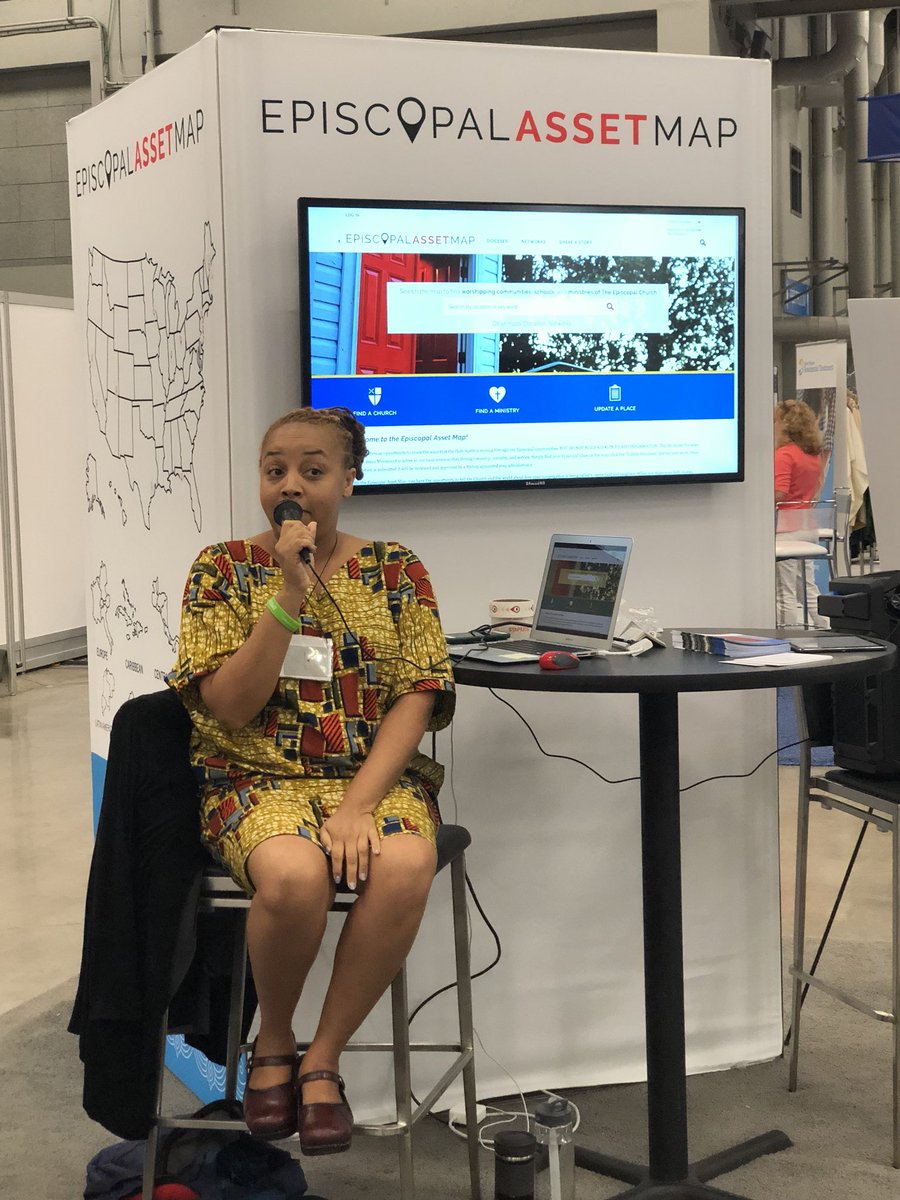 chadmbrinkman's tweet photo. Come hear the incomparable Tamara Plummer talk abou the Episcopal Asset Map at Booth 401 now! https://t.co/E4vGzXkxHE