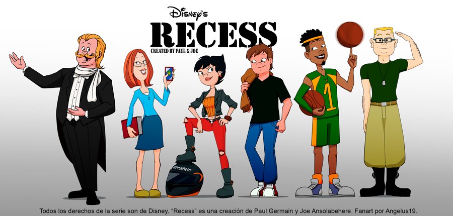 No pude evitar dibujarlos cómo se verían ya de adultos :) #Recess #Disney #...