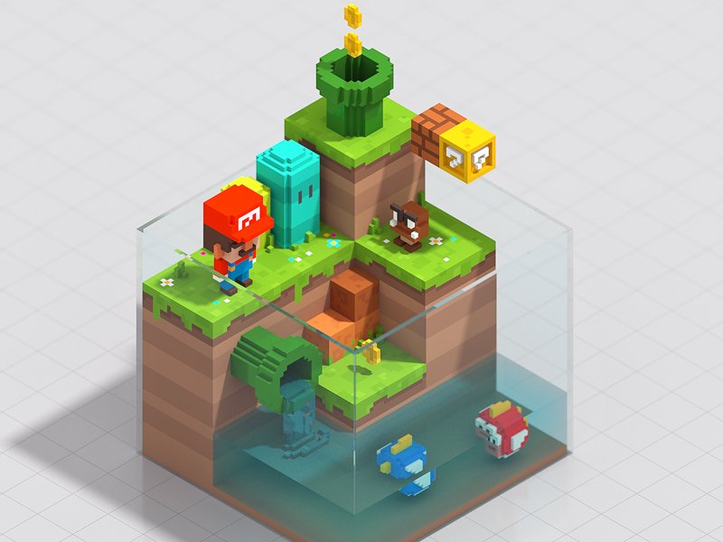 Fan Art, Voxel