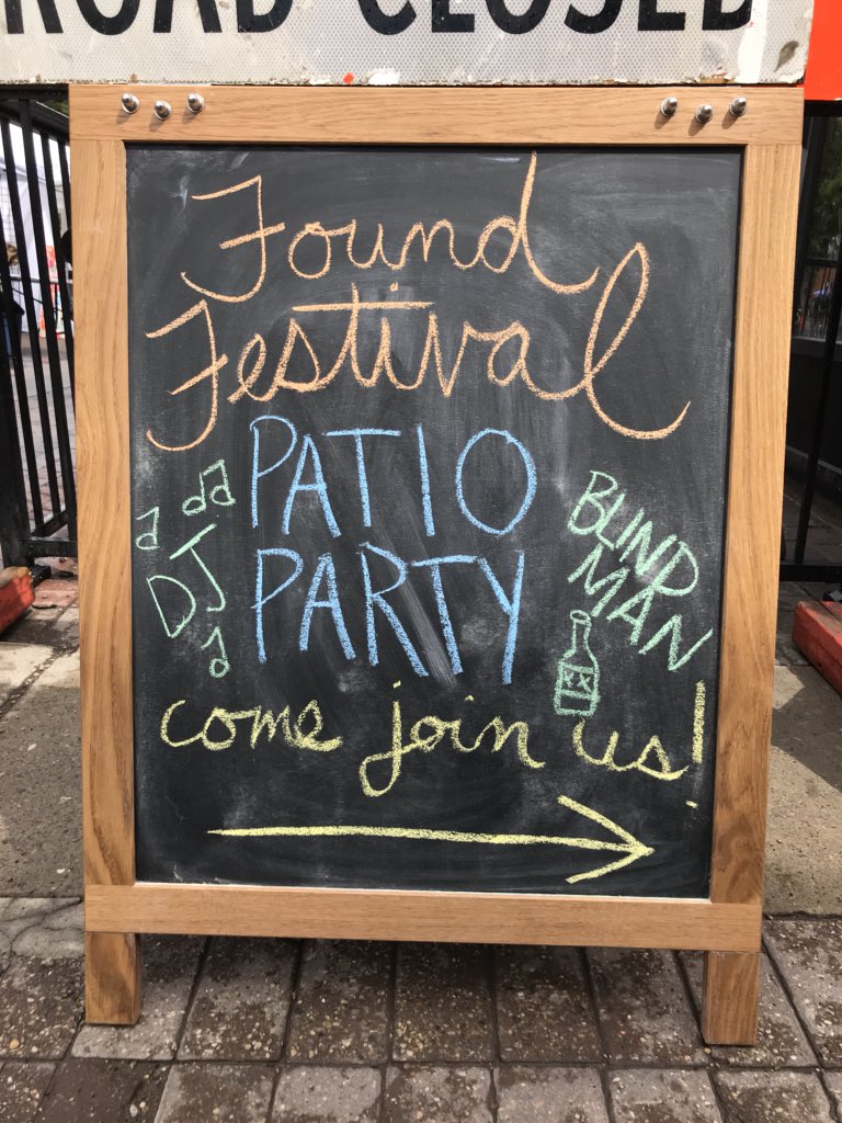 CommonGroundArt's tweet photo. Our amazing pals at @accentlounge are hosting a #foundfest patio party today! Check it out, enjoy some great eats and cool drinks, all while supporting #yeg’s only found space arts festival. Thanks so much for the support, Accent! https://t.co/YWgcqmGFiH