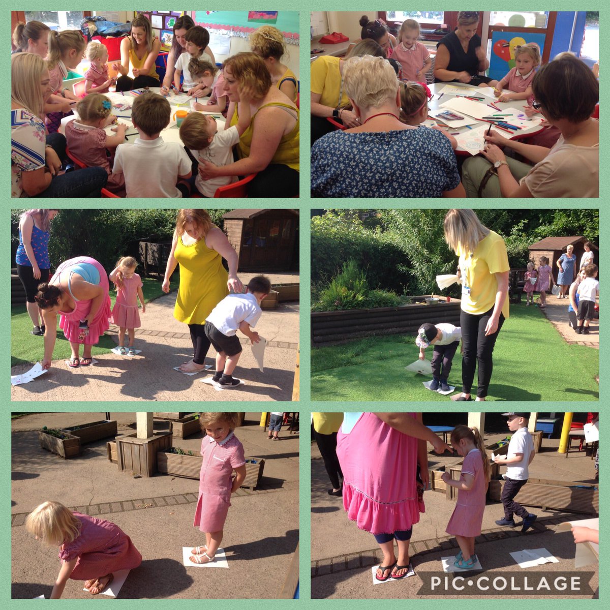 SunflowerGSPri's tweet photo. In Friday's open session, we decorated stepping stones and used them to get from one place to another. If our feet stepped off the stepping stones the crocodiles would get them! #colaboration @BluebellGSPri https://t.co/AZs3brq2tP