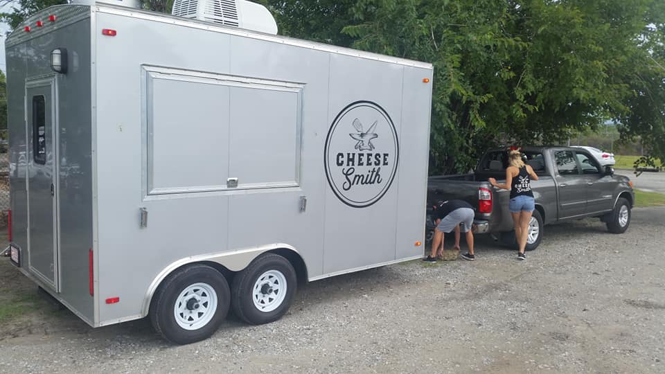 Our friends from <a href="/TheCheesesmith/">The Cheesesmith</a> food truck are getting set up!