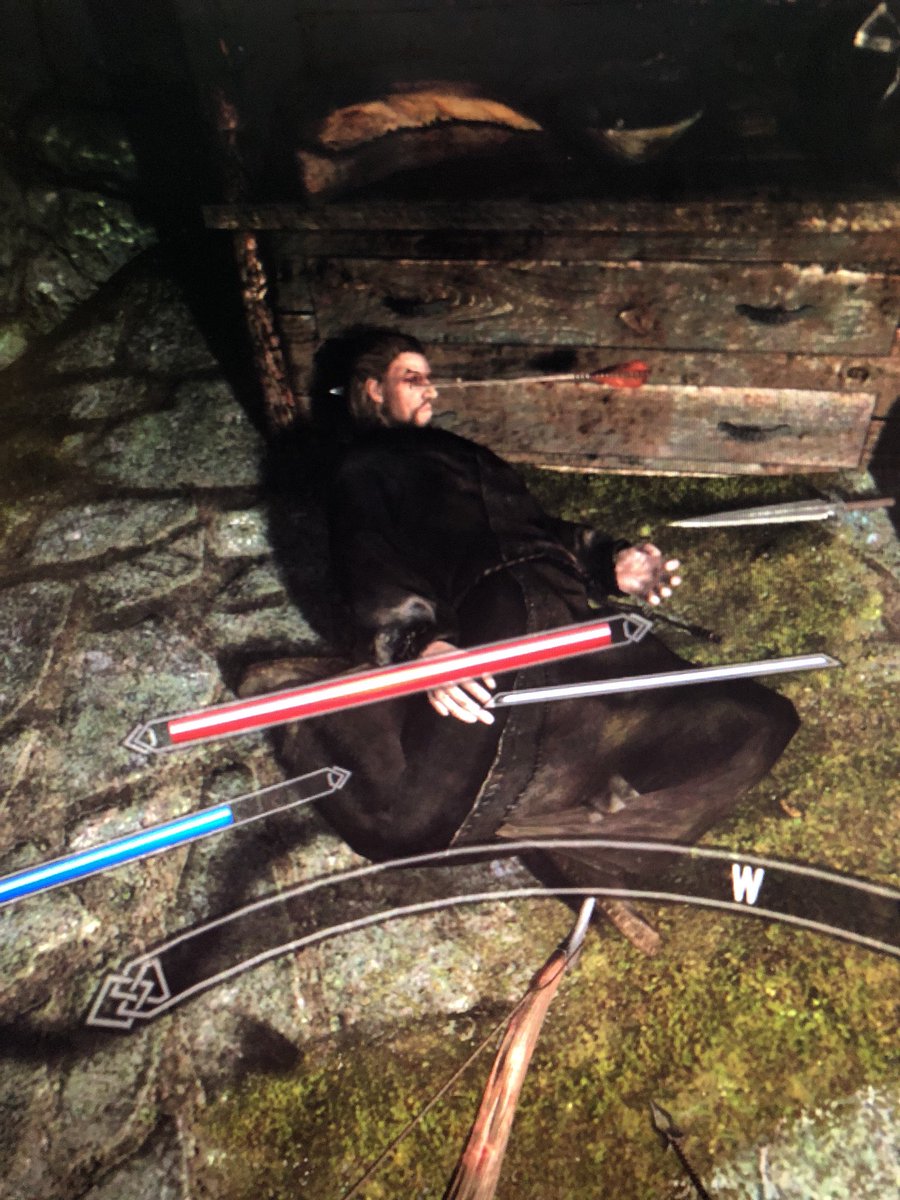 MrFabulousPlays's tweet image. A dragonborn walks into a bar. 2 dark mages stand up but immediately sit down... Why? Can you solve the riddle?  😂😂😂 
All of their associates had a similar experience if it helps. Skyrim VR’s realistic bow aiming is just too spot on for someone who loves archery 👌🏼#ToTheFace