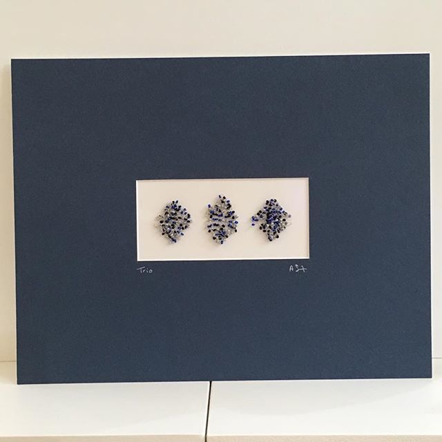 pearlysmith's tweet photo. “Trio” one of my knitted wire and bead pieces of wall art available from @galleryat12 #knittedwire #wireandbeads #knitting #art #gallery #handmade #lookingforoutlets https://t.co/Iv2ZwAQVrM https://t.co/jvToWlQbFL
