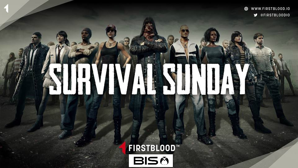 firstbloodio's tweet image. TOMORROW 😀 🎮 
Survival Sunday Brought To You by @BestInSlotCo 
Join Us Sunday 12PM US ET
&amp;gt;&amp;gt; fb.io/2ua9m1a &amp;lt;&amp;lt;
#SurvivalSunday #PUBG