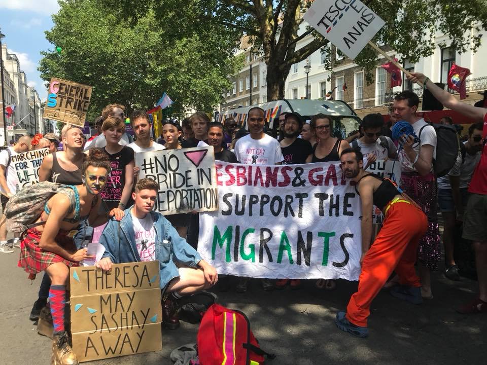 Lesbians and Gays Support the Migrants on Twitter "SOLIDARITY WITH ALL