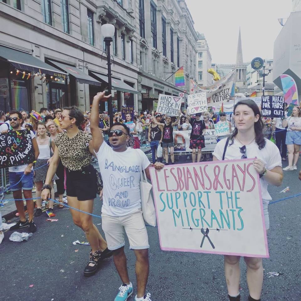 Lesbians and Gays Support the Migrants on Twitter "SOLIDARITY WITH ALL