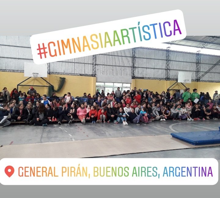 #GimnasiaArtística así se preparaban las chicas de las cat. de la mañana, para la premiación #GeneralPiran #Deportes #Gimnasia