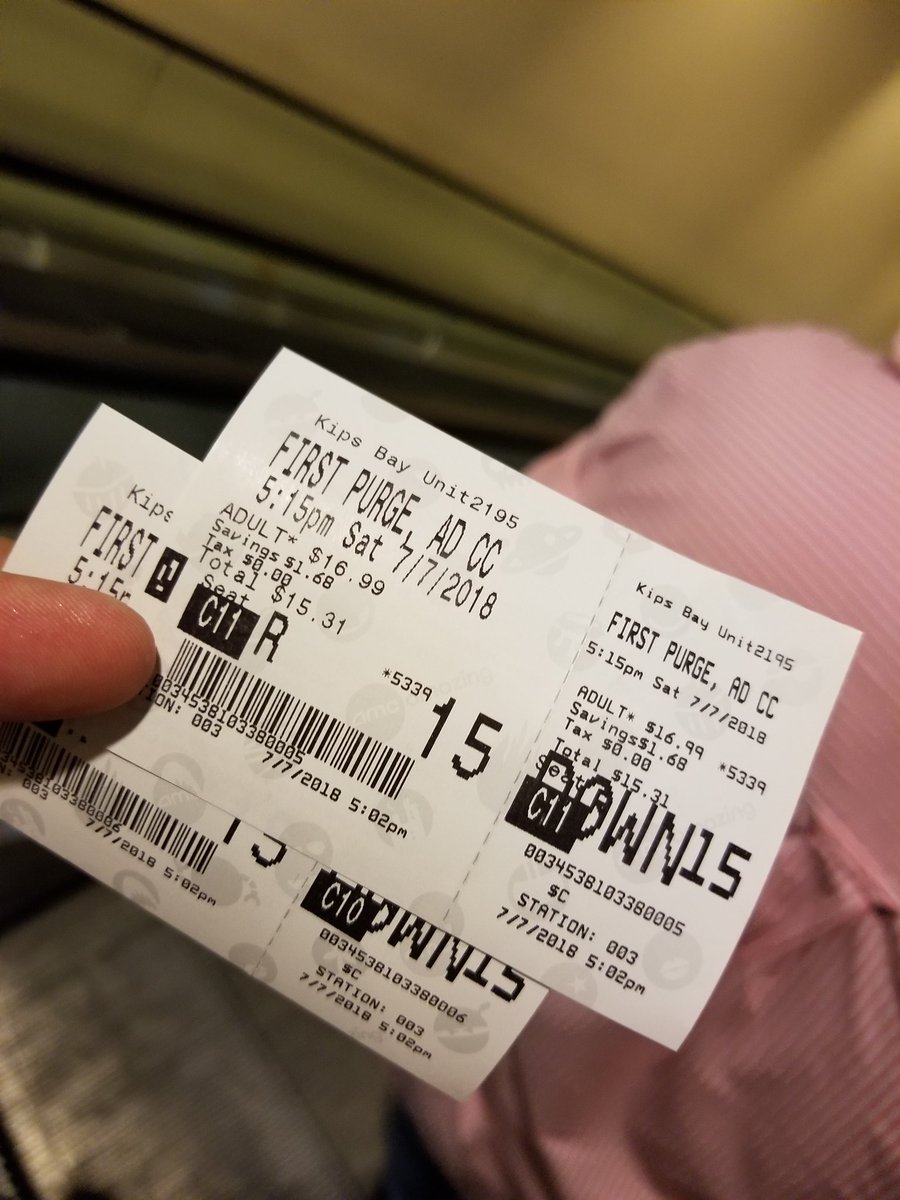 cjriveralopez's tweet image. 29th Movie of the year #FirstPurge @AMCTheatres #KipsBayPlaza #MovieDateWithFriends @uardito