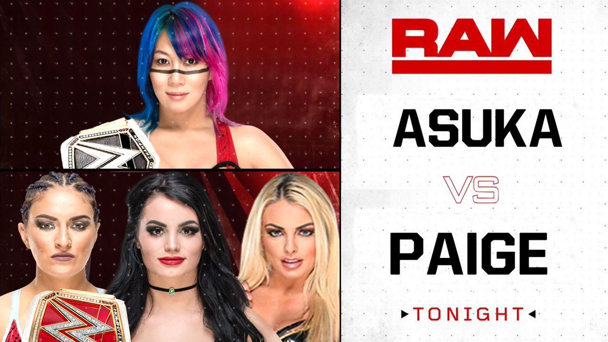 OfficialGGE_'s tweet photo. Also tonight on @RawGGE , after losing her championship via a cash-in months ago at Battleground, GVC Undisputed Women's Champion @WWEAsuka will finally look to get her revenge as she takes on @RawGGE women's champion and the leader of Absolution @RealPaigeWWE ! #GGERaw https://t.co/KrJLRygVY2