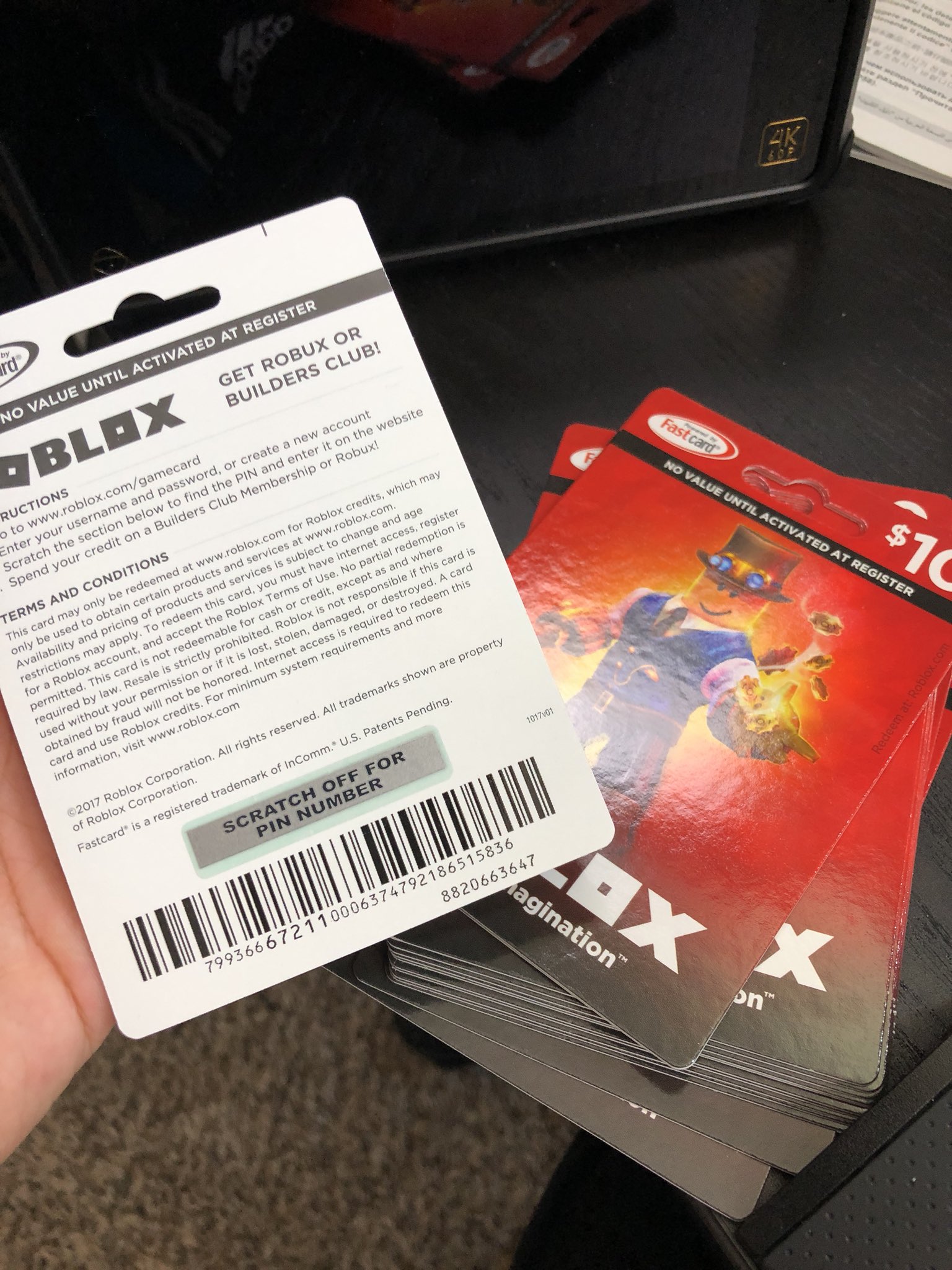 Dylan On Twitter I Found A Bunch Of Robux Gift Cards I Bought A