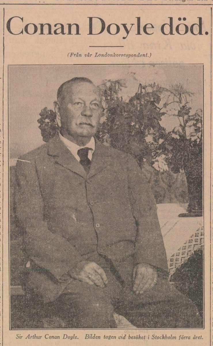 Mattias Boström Bsi On Twitter Sir Arthur Conan Doyle - 