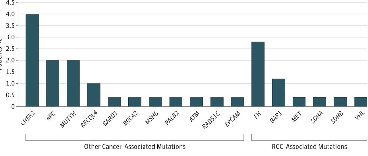 Study from @sloan_kettering shows that ~20% of non-cc mRCC pts have germline mutations. Editorial in <a href="/JAMAOnc/">JAMA Oncology</a> by <a href="/kcooney1234/">Kathleen Cooney</a> raises question whether all non-cc mRCC pts should be referred for germline testing? bit.ly/2ucJd20 <a href="/neerajaiims/">Neeraj Agarwal, MD, FASCO</a> <a href="/montypal/">Sumanta K. Pal, MD, FASCO</a>