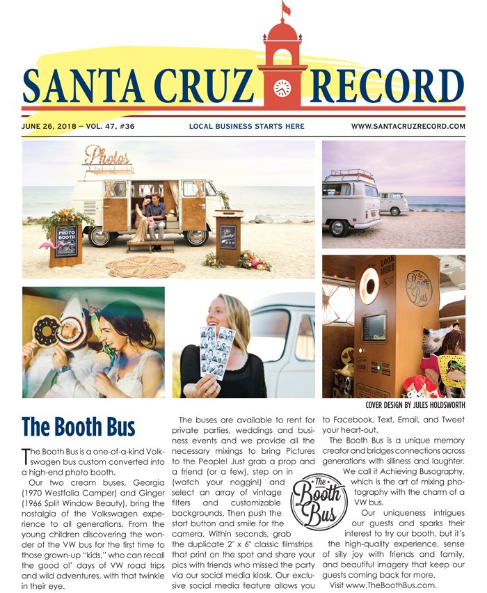 Make your next event a real PARTY with the Booth Bus. Photos make memories come to life!
santacruzrecord.com/wp-content/upl…