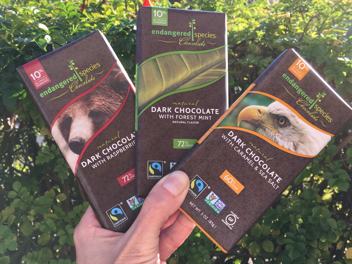 DoGoodGiftGuide's tweet image. Our favorite way to celebrate #WorldChocolateDay2018 is with Endangered Species Chocolate because they support endangered animals habitat and humanity.  💕🐅🐘  Get your bar here: amzn.to/2zijnPE  via @amazon 

#endangeredspecies #darkchocolate #ad #support #BeTheChange
