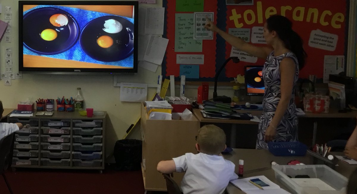 The brown egg and the white egg. Both look the same when cracked. A boy and girl: long hair, short hair; brown eyes, blue eyes, English and Romanian... Politeness makes them both happy; unkindness hurts. #PSHE #thesameontheinside #teachingdiversity