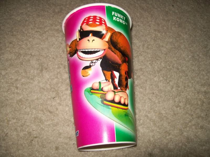 Topher Florence on X: there is honestly no more perfect canvas for a 1997  silicon graphics render of the character funky kong than a paper taco  bell cup that comes with a