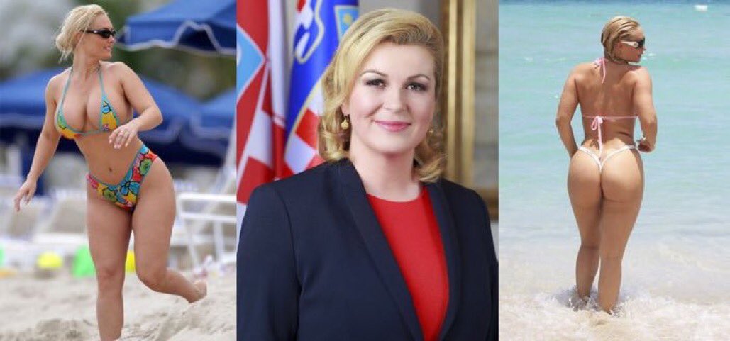 TitansHomer's tweet photo. President of Croatia 🇭🇷 

Oh! My! God! https://t.co/YILwGIGCrE