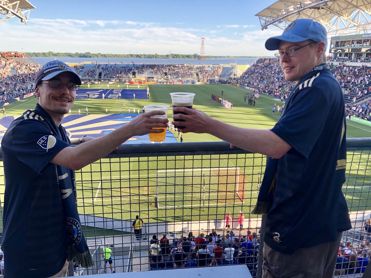 Attending Phila Union game with my nephews