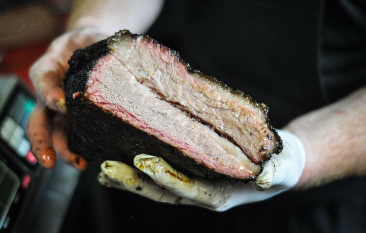 What a beautiful piece of meat! #freedmens #bbq #cantgetenough #dontforgetaboutreversehappyhour #HappySaturday