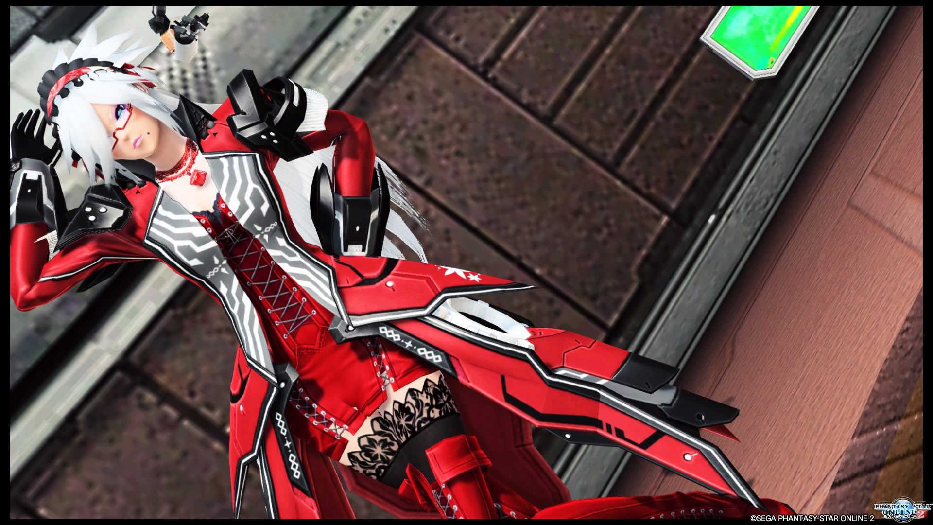 シン 赤黒白を基調としたコーデ ちょっと強そうな感じにできた おまけわアイマスクですw Pso2 Ps4share T Co Hmvbz7lsse Twitter