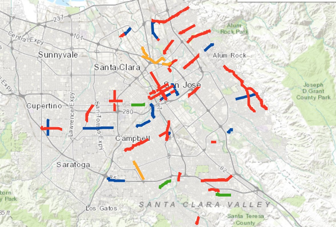 sliccardo's tweet image. Thanks in large part to #SB1 funding, we're repaving and repairing dozens of our city's streets this year. Keep up with our progress: goo.gl/mnVq6J