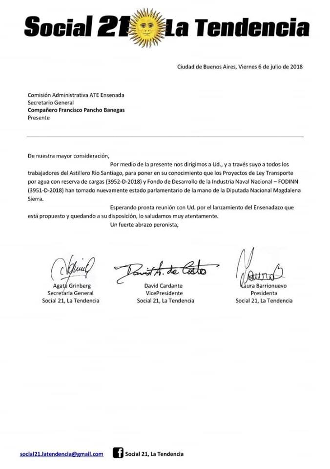 Urbanski_Fabian's tweet photo. #FortalecerElEstadoParaLiberarLaNacion con liberación económica a través de nuestro comercio marítimo FODINN y Régimen para la Activ.del Transporte x Agua Las Leyes del Astillero Rio Santiago y sus Trabajadores 3951 y 3952 - D-2018. Nuevo Estado Parlamentario La Lucha Continua https://t.co/NMuupU4Mss