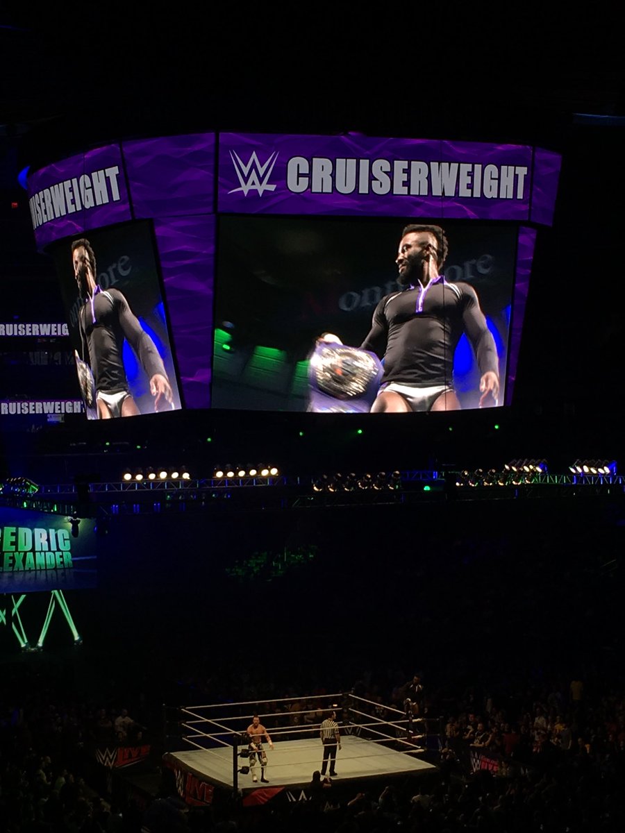 Royal_Kira's tweet photo. Last time I saw @CedricAlexander live it was his final #ROH match at  #TerminalFive. Now he’s at #WWEMSG defending the #CruiserweightTitle! So AWESOME!
#205Live https://t.co/Sj3P8Sz5w7