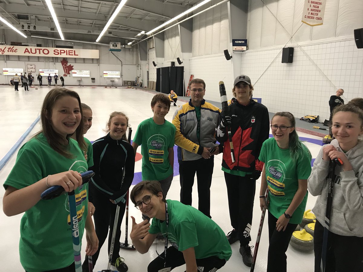CURLSASK's tweet photo. WOW!! What a blast the last four days were here in Camp #1! Sad to see everyone leave😥, but we are gearing up for Camp #2 tomorrow and can’t wait to hit the ice rocking for another four days😀🥌. #pcc18 #futurecurlers #curlsask https://t.co/eITkIiVs3i